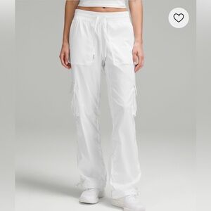 Lululemon Dance Studio Relax Fit Mid-Rise White Cargo Pants